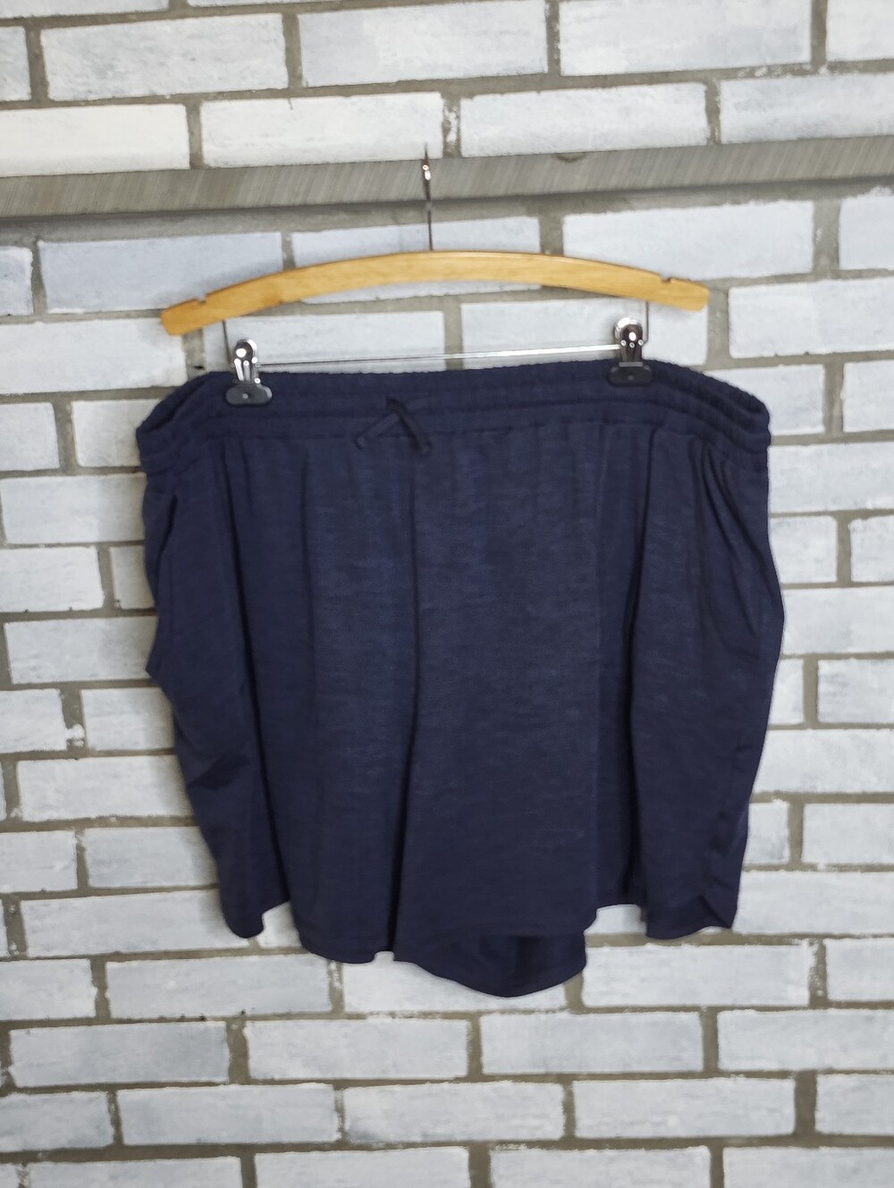 St. John's Bay Women’s Pull-On Shorts 6" Inseam Pockets Plus Size 3X Blue